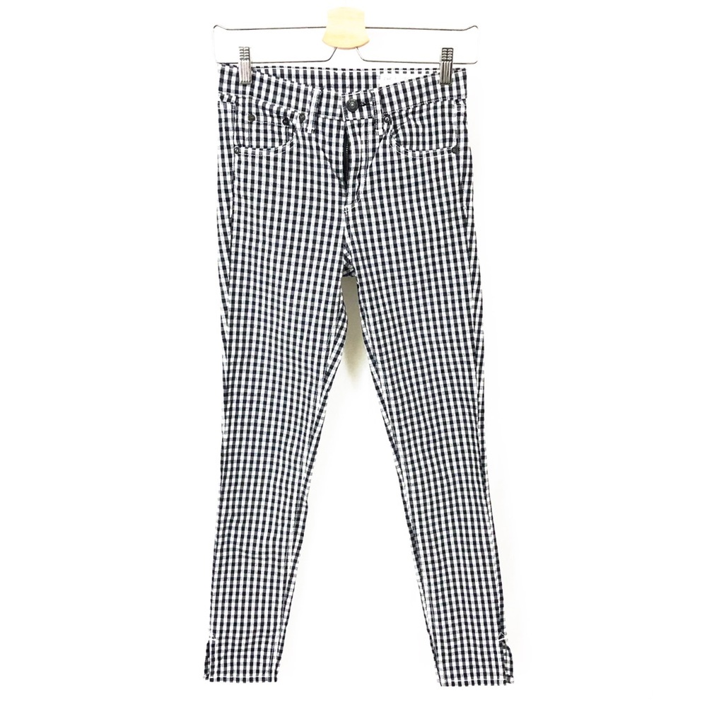 Rag & Bone 10 Inch Capri Gingham pants Size 25